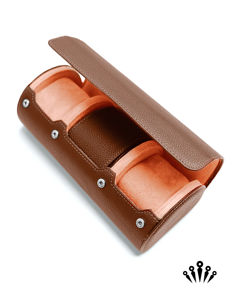 BezelHold Watch Roll- The Capsule - Brown/Tan - Image 3