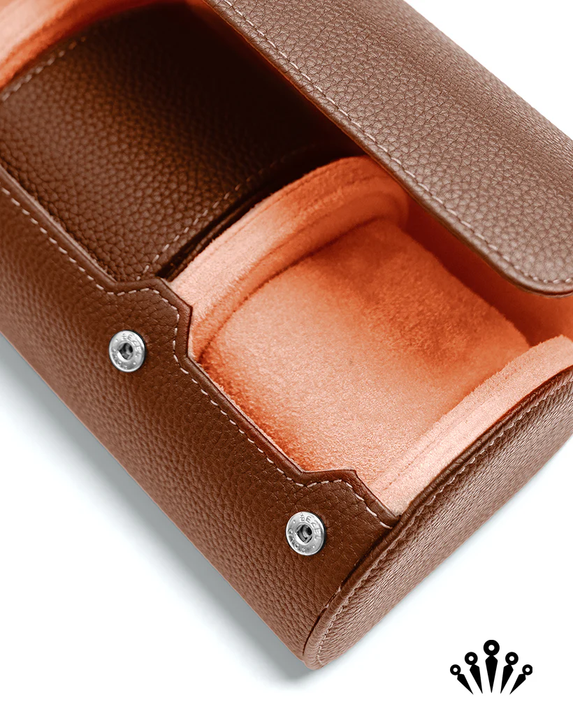 BezelHold Watch Roll- The Capsule - Brown/Tan - Image 4