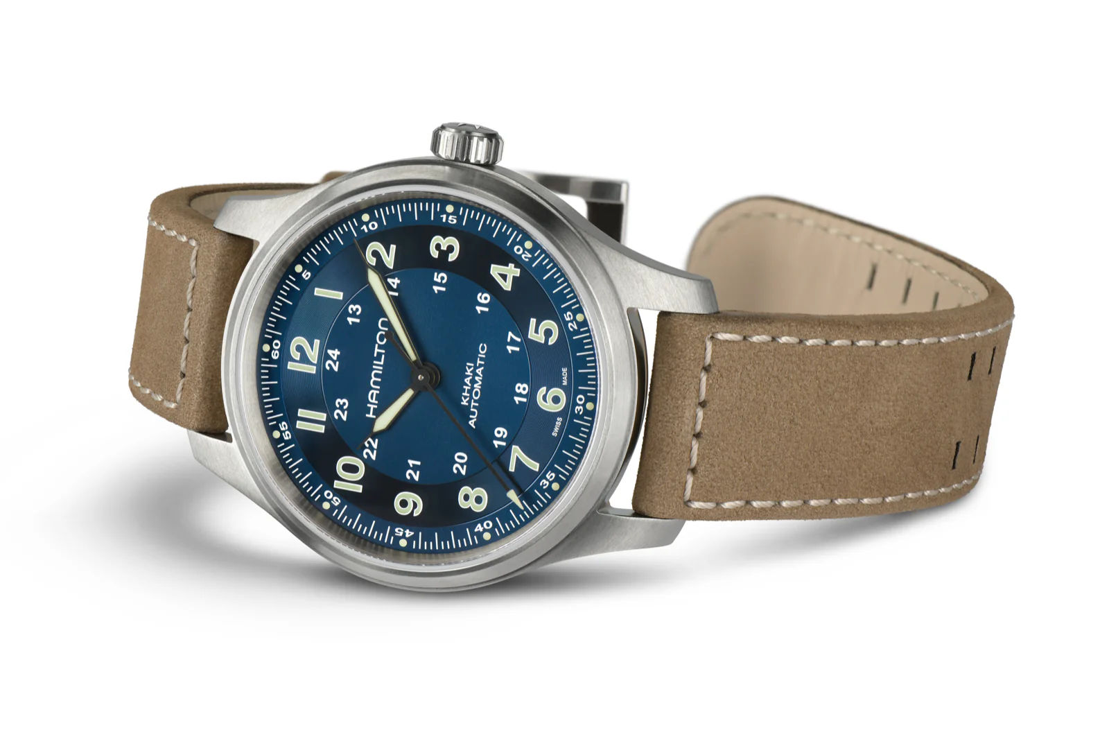 Hamilton Khaki Field 42mm Titanium Automatic Blue Dial - Image 3